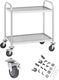 Royal Catering Wózek kelnerski 2-półkowy ze stali nierdzewnej do 150kg (10010420) 2