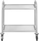 Royal Catering Wózek kelnerski 2-półkowy ze stali nierdzewnej do 150kg (10010420) 3
