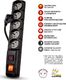 Acar F5 IEC przeciwprzepięciowa 5 gniazd 5 m czarna (W0088) 1