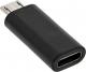 Adapter USB InLine USB-C - microUSB Czarny  (33302I) 1