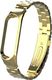 Pasek stalowy do Xiaomi Mi Band 3/4 - Gold uniwersalny 1