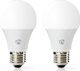 Nedis Nedis WiFi Smart LED Bulbs | Full Colour and Warm White | E27 | 2 pack 1