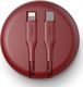 Kabel USB Uniq Lightning - USB-C 1.2 m Czerwony (UNIQ130RED) 3