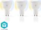 Nedis Nedis WiFi Smart LED Bulbs | Warm to Cool White | GU10 | 3 pack 3