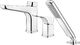 Bateria wannowa Deante BAT. HIACYNT CHROM WANNOWA 3-OTWOROWA 1