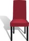 vidaXL Elastyczne pokrowce na krzesła, bordowe, 6 sztuk 3