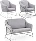 Profeos Sofa dwuosobowa Foster 4X - popielata 2