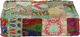 vidaXL Kwadratowy puf patchworkowy, bawełna, 50x50x12 cm, zielony 1
