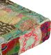 vidaXL Kwadratowy puf patchworkowy, bawełna, 50x50x12 cm, zielony 1