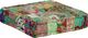 vidaXL Kwadratowy puf patchworkowy, bawełna, 50x50x12 cm, zielony 2