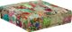 vidaXL Kwadratowy puf patchworkowy, bawełna, 50x50x12 cm, zielony 4
