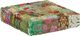 vidaXL Kwadratowy puf patchworkowy, bawełna, 50x50x12 cm, zielony 6