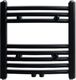Grzejnik łazienkowy vidaXL Grzejnik łazienkowy, wygięty 480 x 480 mm, czarny (141912) - 141912 1