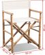 vidaXL Składane krzesło reżyserskie, bambus i płótno, 2 sztuki 5