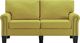 vidaXL 2-osobowa sofa, zielona, tapicerowana tkaniną 3