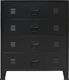 vidaXL Metalowa komoda w industrialnym stylu, 78 x 40 x 93 cm, czarna 2