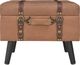 vidaXL Stołki ze schowkami, 3 szt., brązowe, sztuczna skóra 3