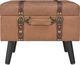 vidaXL Stołek ze schowkiem, 40 cm, brązowy, sztuczna skóra 3