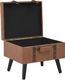 vidaXL Stołek ze schowkiem, 40 cm, brązowy, sztuczna skóra 6