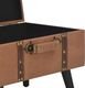 vidaXL Stołek ze schowkiem, 40 cm, brązowy, sztuczna skóra 7