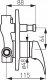 Bateria wannowa Ferro BAT. ONE PODTYNKOWA 2-FUNKCYJNA CHROM FERRO // BF.BFO7P 1