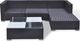Elior zestaw mebli ogrodowych Rickon, czarny (4177) 5