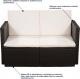 Elior sofa ogrodowa Jules, brązowa (4113) 3
