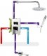 Bateria wannowa KFA 836-002-00 MOKAIT WYLOT BATERII WANNOWEJ PODTYNKOWEJ // B-77-WYLOT 3