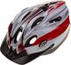 Biko Kask rowerowy Basic biały-srebrny-czerwony r. S 1