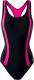 AquaWave Strój kąpielowy Asma Black/Raspberry Sorbet r. S 1