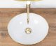 Umywalka Rea REA-U0456 UMYWALKA SOFIA GOLD/WHITE NABLATOWA REA // CE.REA.U-SOFIA-GOLD 3