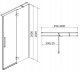 Cersanit S159-002 DRZWI NA ZAWIAS. KAB, PRYSZNIC CREA 100X200 PRAWE TRANSP. / // KNC.DRZ-CREA-100X200-TR-P 2