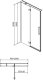 Cersanit S159-001 DRZWI NA ZAWIAS. KAB, PRYSZNIC CREA 100X200 LEWE TRANSP. / // KNC.DRZ-CREA-100X200-TR-L 6