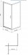 Cersanit S157-009 KABINA KWADRATOWA ARTECO PIVOT 80X80X190 SZKŁO TRANSP. // KNC.ART-PIVOT-80X190 5