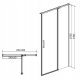 Cersanit S162-006 DRZWI NA ZAWIAS KAB. PRYSZNIC. MODUO 90X195 PRAWE TRANSP. // KNC.DRZ-MODUO-90X195-TR-P 2