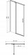 Cersanit S162-005 DRZWI NA ZAWIAS. KABINY PRYSZNIC MODUO 90X195 LEWE TRANSP. // KNC.DRZ-MODUO-90X195-TR-L 4