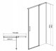 Cersanit S162-004 DRZWI NA ZAWIAS. KABINY PRYSZNIC MODUO 80X195 PRAWY TRANSP. // KNC.DRZ-MODUO-80X195-TR-P 7