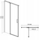 Cersanit S162-003 DRZWI NA ZAWIAS. KABINY PRYSZNIC MODUO 80X195 LEWE TRANSP. // KNC.DRZ-MODUO-80X195-TR-L 3