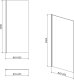 Cersanit S159-010 ŚCIANKA KAB. PRYSZNIC. CREA 90X200 TRANSP. // KNC.ŚĆ-CREA-90X200-TR 2