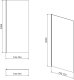 Cersanit S159-009 ŚCIANKA KAB. PRYSZNIC. CREA 80X200 TRANSP. // KNC.ŚĆ-CREA-80X200-TR 2