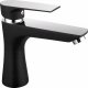 Bateria umywalkowa Ferro BAT. ALGEO SQUARE UMYWALKOWA 1-OTW., CZARNY-CHROM FERRO // BF.BAQ2BLC 1