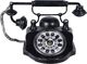 Segnale zegar na biurko, komodę, stół TELEFON metalowy RETRO uniwersalny (4554) 1