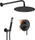 Zestaw prysznicowy Rea REA-P4100 ZESTAW NATRYSKOWY PODTYNKOWY LUNGO BLACK MAT Z BATERIĄ 2-FUNK.DESZCZOWNICA OKRĄGŁA REA // N.REA.NAT-LUNGO-BLACK 1