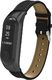 Alogy Skórzany pasek Alogy leather band do Xiaomi Mi Ban 3/ 4 czarny uniwersalny 1