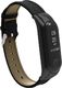 Alogy Skórzany pasek Alogy leather band do Xiaomi Mi Ban 3/ 4 czarny uniwersalny 2