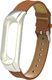 Alogy Skórzany pasek Alogy leather band do Xiaomi Mi Ban 3/ 4 brązowy uniwersalny 3