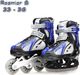 Rolki Action PW-223 z wymienną płozą regulowane granatowe r. 33-36 1