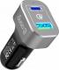 Ładowarka Crong Power Car 1x USB-A 1x USB-C  (CRG-PWRC-USBC63-ALU) 1