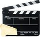 Commlite Klaps Filmowy 30x25cm / Czarno-biały / Na Pisaki / Mazaki / Flamastry 1