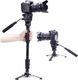 YUNTENG Monopod 2w1 Z Nóżkami I Głowicą Olejową / Video / Gopro Hero 7 4